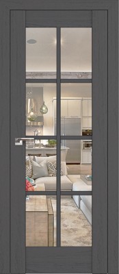 Profil Doors 101X пекан тёмный/прозрачное стекло