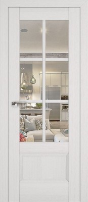 Profil Doors 103X пекан белый/прозрачное стекло