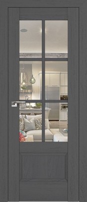 Profil Doors 103X пекан тёмный/прозрачное стекло